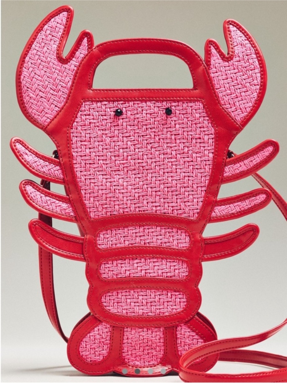 Exclusive! Anthropologie x Maeve Rafia Lobster Coastal Purse Bag NWT - Picture 2 of 7